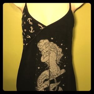 Lucky Thirteen Tattoo Mermaid Tunic Rockabilly